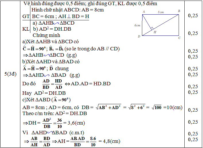 Dap an ma tran de thi KSCL dau nam toan lop 9 cau 5