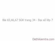 Giải bài 65,66,67 trang 34 SGK Toán 7 tập 1: Số thập phân hữu hạn, số thập phân vô hạn tuần hoàn