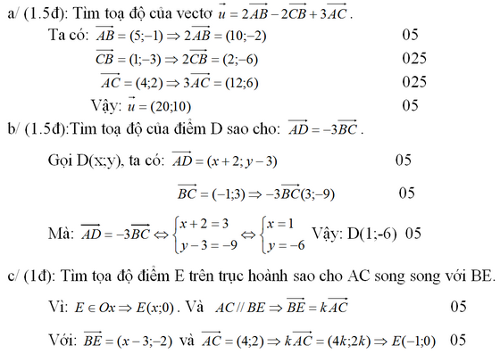 Đáp án và giải câu 3 đề kiểm tra 1 tiết hình chương 1