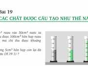 Bài C1,C2,C3 ,C4,C5 trang 69,70 vật lý 8: Các chất được cấu tạo như thế nào