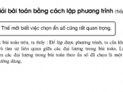 Bài 37,38,39 trang 30 Toán lớp 8 tập 2: Bài toán bằng cách lập phương trình (tiếp theo)