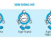 Bài tập Xem đồng hồ trang 13,14, 15,16 Toán 3