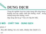 Giải bài 1,2,3, 4,5,6 trang 138 Hóa học 8: Dung dịch