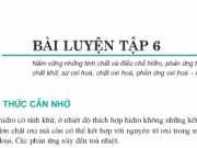 Giải bài 1,2,3, 4,5,6 trang 118,119 Hóa lớp 8: Bài luyện tập 6