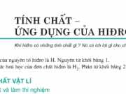 Giải bài 1,2,3, 4,5,6 trang 109 SGK Hóa 8: Tính chất – ứng dụng của hiđro