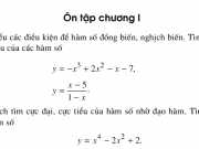 Bài 1,2,3, 4,5,6 ,7,8,9 ,10,11,12 trang 45,46,47 giải tích lớp 12: Ôn tập chương 1