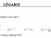Bài 1,2,3, 4,5 trang 68 giải tích lớp 12: Lôgarit