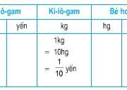 Bài tập 1,2,3,4 Toán 5 trang 23,24 – Ôn tập bảng đơn vị khối lượng