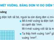 Tiết 25 Toán 5 Mi-li-mét vuông – Bài 1,2,3 trang 28