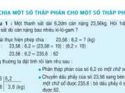 Bài 1,2,3 trang 71 Toán 5: Chia một số thập phân cho một số thập phân