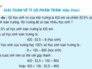 Bài tập 1,2,3 trang 78 Toán 5: Giải toán về tỉ số phần trăm (tiếp theo)