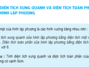 Bài 1,2 trang 111 SGK Toán 5: Diện tích xung quanh và diện tích toàn phần của hình lập phương