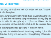 Bài 1,2,3 trang 98 Toán 5: Chu vi hình tròn