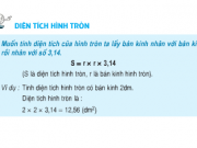 Giải bài 1,2,3 trang 100 SGK Toán 5: Diện tích hình tròn