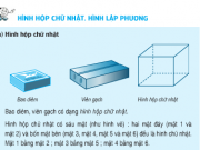 Bài 1,2,3 trang 108 Toán 5: Hình hộp chữ nhật, hình lập phương