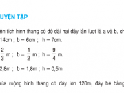 Bài tập 1,2,3 trang 94 Toán 5: Luyện tập diện tích hình thang