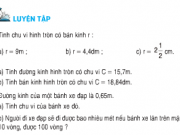 Bài tập 1,2,3,4 trang 99 Toán 5: Luyện tập về hình tròn