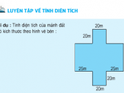 Giải bài 1,2 trang 104 SGK Toán 5: Luyện tập về tính diện tích