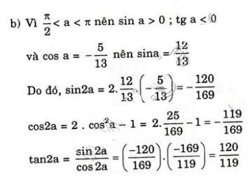Giải bài 1,2,3 ,4,5,6 ,7,8 trang 153,154,155 Đại số lớp 10: Công thức lượng giác 32
