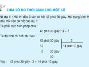 Giải bài 1,2 trang 136 Toán lớp 5: Chia số đo thời gian cho một số