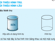 Bài tập 1,2,3 trang 126 SGK Toán 5: Giới thiệu hình trụ – giới thiệu hình cầu