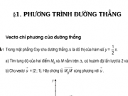 Bài 1,2,3,4, 5,6,7 ,8,9 trang 80,81 hình học 10: Phương trình đường thẳng