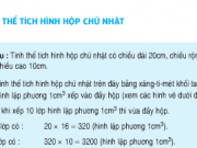 Giải bài 1,2,3 trang 121 Toán lớp 5: Thể tích hình hộp chữ nhật