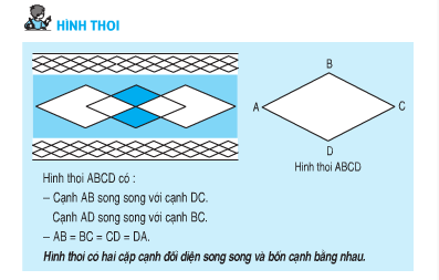 Bài 73 74 75 76 77 78 trang 105 106 SGK Toán 8 tập 1  Hình thoi  SGK  Toán lớp 8