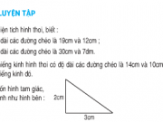 Giải bài 1,2,3,4 trang 143,144 SGK Toán 4: Luyện tập hình thoi