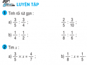 Luyện tập chung tiết 127: bài 1,2,3,4 trang 136 Chương 4