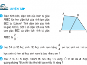 Luyện tập tiết 167: Giải bài 1,2,3 trang 172 Toán lớp 5