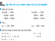 Tiết 157 bài 1,2,3,4,5 trang 164 Ôn tập về các phép tính với số tự nhiên