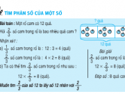 Bài 1,2,3 trang 135 sách Toán 4: Tìm phân số của một số