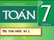 Thanh Hóa: Đề thi học kì 2 lớp 7 môn Toán 2017 (có đáp án)