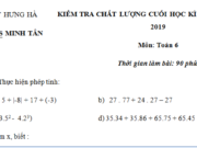 Đề kì 1 lớp 6 môn Toán có đáp án 2018 Chứng minh P chia hết cho 3