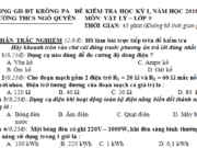 Kiểm tra kì I lớp 9 môn Lý 2018 THCS Ngô Quyền Tính điện trở tương đương của đoạn mạch