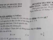 Đề thi kì 1 lớp 6 môn Toán tháng 12/2018 – Biết |x| + 5 = 8, giá trị của x là?