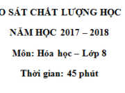 Đề kiểm tra 1 tiết học kì 1 môn Hóa 8 – Quy tắc hóa trị của hợp chất gồm hai nguyên tố?