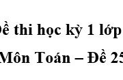 Đề kiểm tra cuối học kì 1 Toán lớp 5 [Đề 25]: Nối phép nhân với kết quả của phép nhân đó