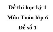 Đề số 1 Kiểm tra học kì 1 môn Toán 6: Hỏi có tất cả bao nhiêu em dự thi nghi thức đội?