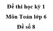 Kiểm tra học kì 1 môn Toán 6 Đề số 8: ính số cây mỗi lớp phải trồng, biết rằng số cây đó trong khoảng từ 170 đến 200