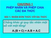 Đề kiểm tra 1 tiết Chương 1 – Phép nhân và phép chia các đa thức Đại số 8: Tìm m thỏa mãn đa thức điều kiện sau