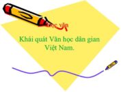 Soạn bài Khái quát văn học dân gian Việt Nam Văn 10: Trình bày các đặc trưng cơ bản của văn học dân gian?