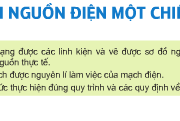 Bài 10. Thực hành: Mạch nguồn điện một chiều – Công nghệ 12.