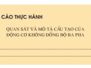 Bài 27. Thực hành: Quan sát và mô tả cấu tạo của động cơ không đồng bộ ba pha – Công nghệ 12.