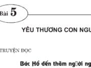 Bài 5. Yêu thương con người – GDCD 7 : Em hiểu thế nào là yêu thương con người ?