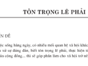 Bài 1. Tôn trọng lẽ phải – GDCD 8 : Nếu người bạn thân của em mắc khuyết điểm, em sẽ lựa chọn phương án nào sau đây, vì sao ?