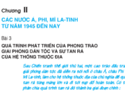 Bài 3. Quá trình phát triển của phong trào giải phóng dân tộc và sự tan rã của hệ thống thuộc địa – Lịch sử 9: Phong trào lan nhanh ra các nước Nam Á và Bắc Phi