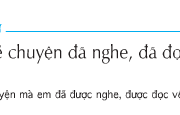 Soạn bài Kể chuyện đã nghe, đã đọc – Tuần 3 – Ý nghĩa câu chuyện: Tình cảm yêu thương đùm bọc lẫn nhau