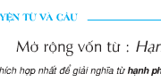 Soạn bài Luyện từ và câu: Mở rộng vốn từ: Hạnh phúc – Tìm những từ đồng nghĩa, trái nghĩa với từ hạnh phúc: